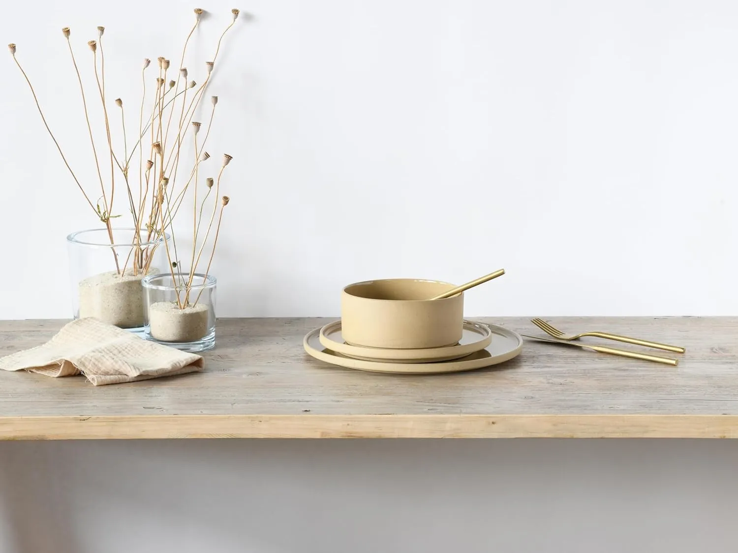 Futuro Series 21655, 4-Piece Crockery Set, Stoneware Bowls, Dishwasher and Microwave Safe, Made in Portugal