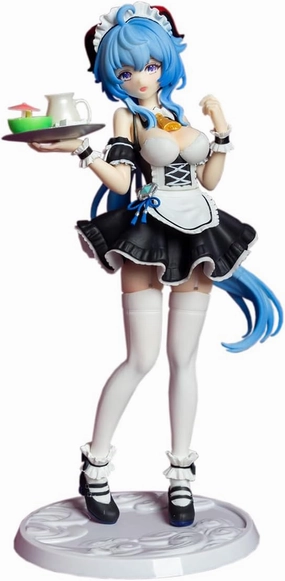 G-I Ganyu Figure 1/7 Swimwear Game Character PVC Anime Model Gift (Maid's Outfit (7.1"))
