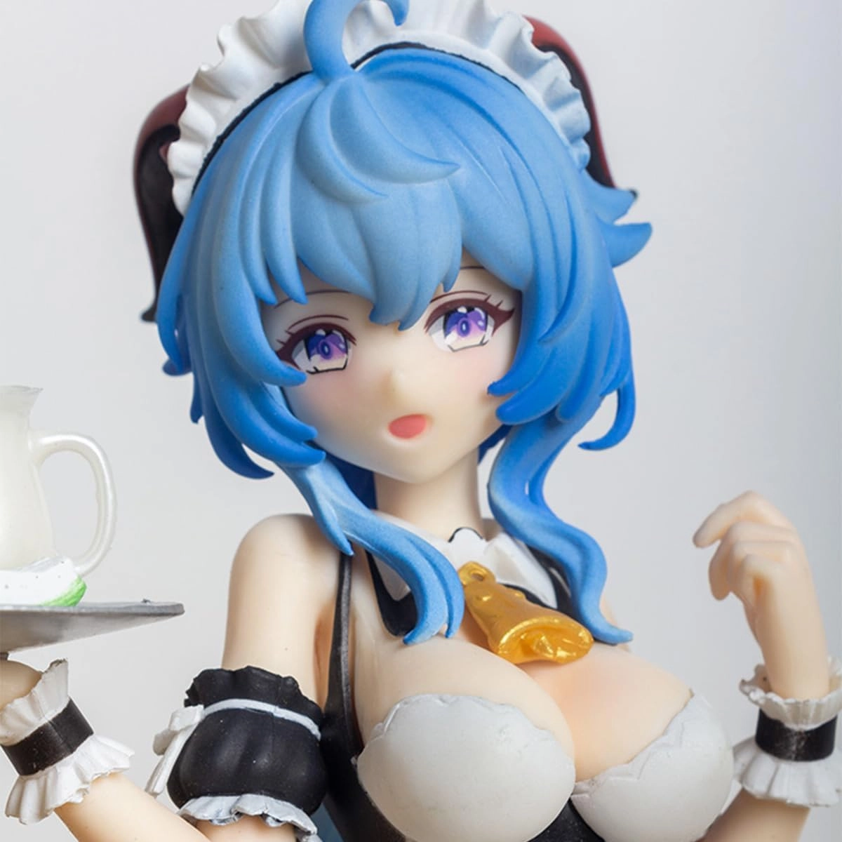 G-I Ganyu Figure 1/7 Swimwear Game Character PVC Anime Model Gift (Maid's Outfit (7.1"))