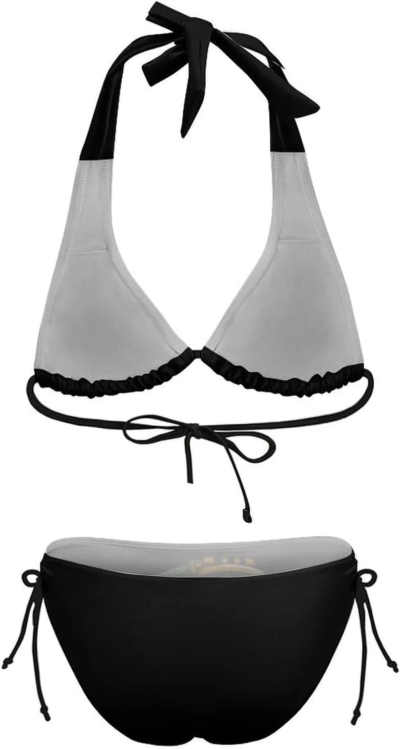Garbage Truck Funny Women's String Bikini Set 2 Pcs Swimsuits Bathing Suit Swimwear