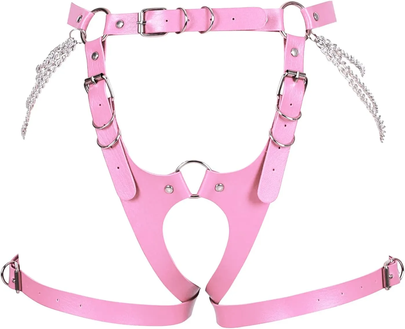 Garter Belt Leg Strap Rave Body Chain Gothic Harness for women Leather cage Dance Rock Festival Punk Photography