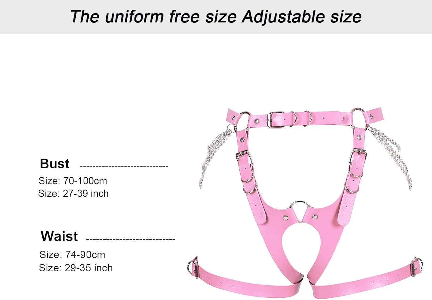 Garter Belt Leg Strap Rave Body Chain Gothic Harness for women Leather cage Dance Rock Festival Punk Photography