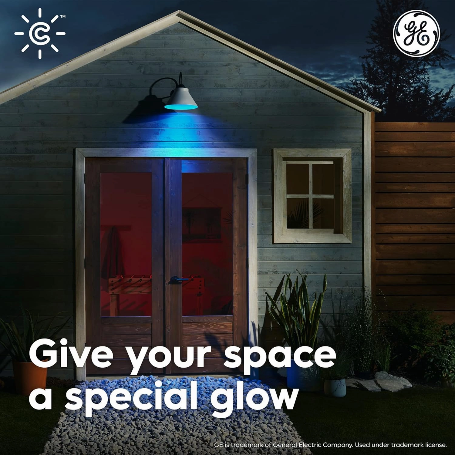 GE CYNC Smart LED Light Bulbs, Color Changing Lights, Bluetooth and Wi-Fi Lights,Compatible with Alexa and Google Home, PAR38 Outdoor Floodlight Bulbs (4 Pack)
