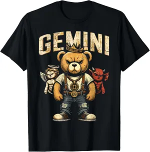 Gemini King Birthday Teddy Bear May Born Teens, Boys, Men's T-Shirt