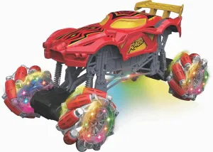 Gesture Sensing RC Stunt Car Toys for Boys Girls 4WD Remote Stunt Car with Spray Lights Music 360° Rotate Fast Off-Road Transform, Xmas Gifts for Kids