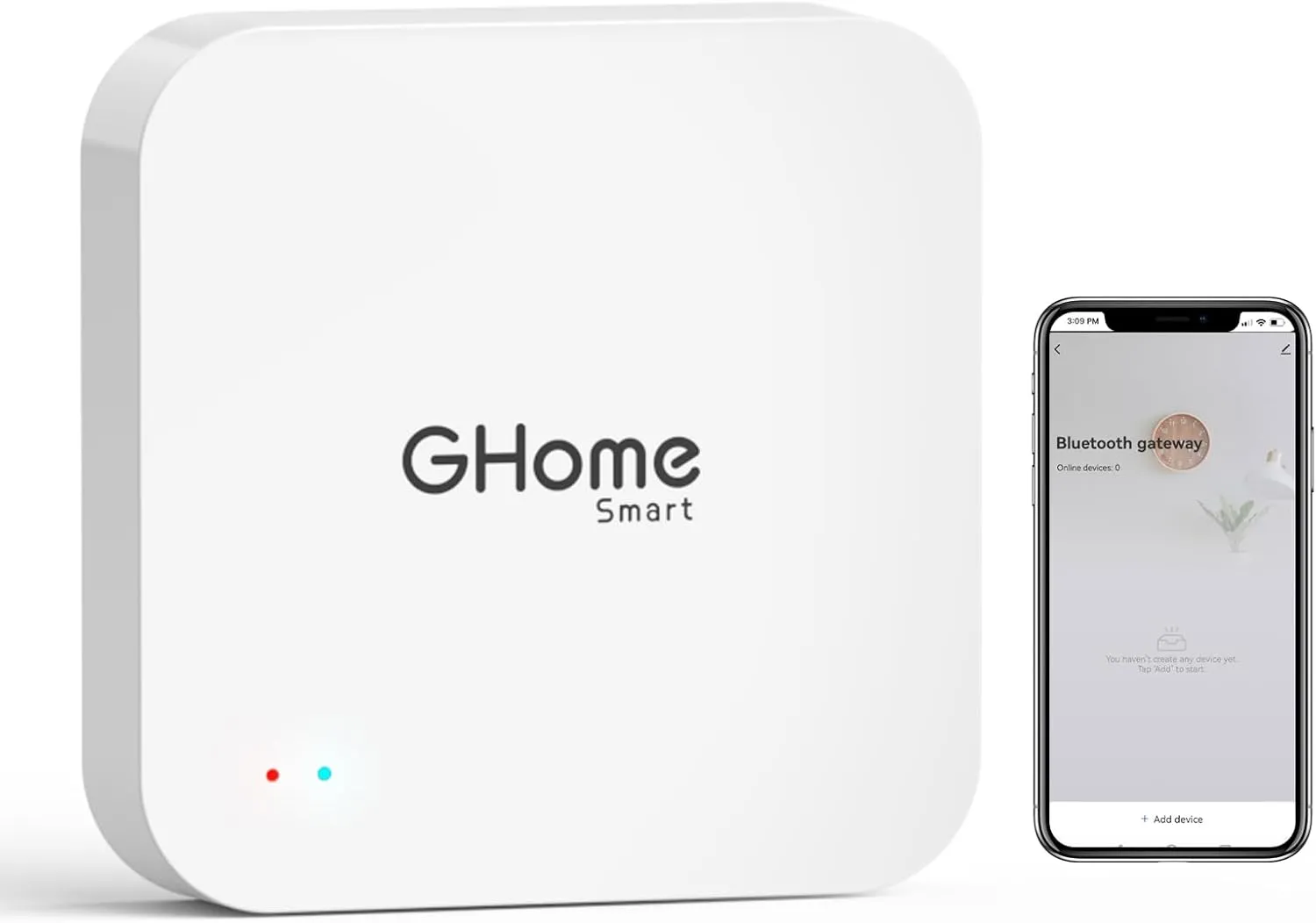 GHome Smart G2 Gateway, Smart Lock Deadbolt WiFi Gateway, Remote Control, Alexa Google Assistant, Work with Smart Life, Need 2.4G WiFi