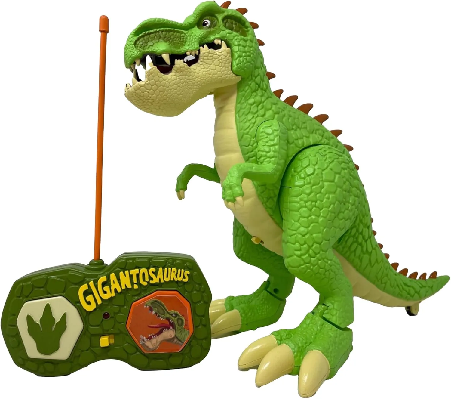 Gigantosaurus: RC Giganto - Green Dinosaur Action Figure, Radio Controlled Toy, Walks, Roars, Light Effects, Smoking Mouth, TV Series, Kids Ages 3 