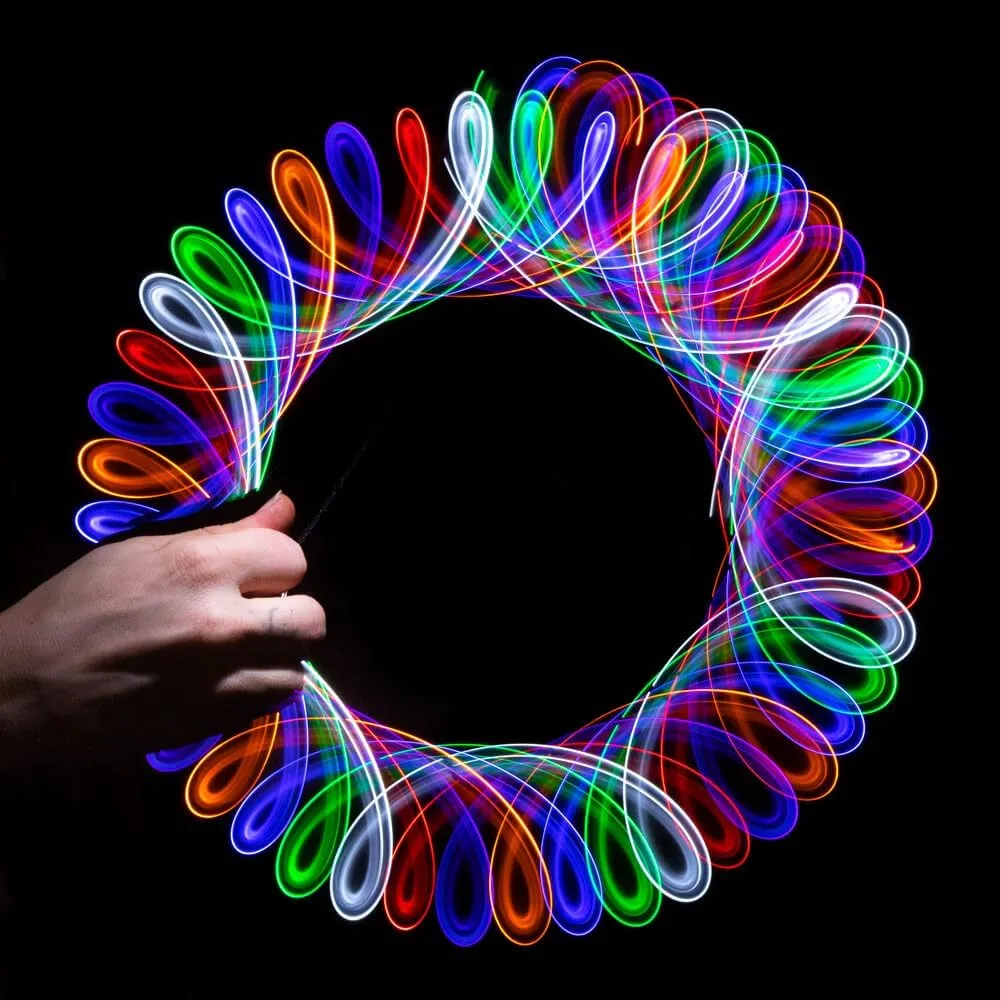 GloFX Orbits: 7-Color Fantasy Lights Toy Spinning Lightshow Orbital Light Flashing