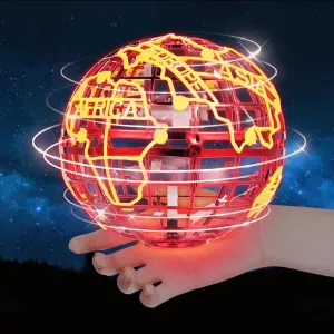 GoolRC Flying Ball, Flying orb Ball Toy, Mini UFO Drone Flying Spinner with LED Lights and Hand Controlled, Hover Boomerang Toy for 8 9 10  Year Old Boys Girls Teens Indoor Outdoor