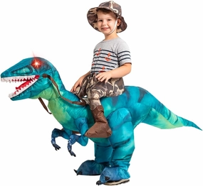 GOOSH Inflatable Dinosaur Costume for Kids Halloween Costumes Boys Girls Funny Blow up Costume for Halloween Party Cosplay…
