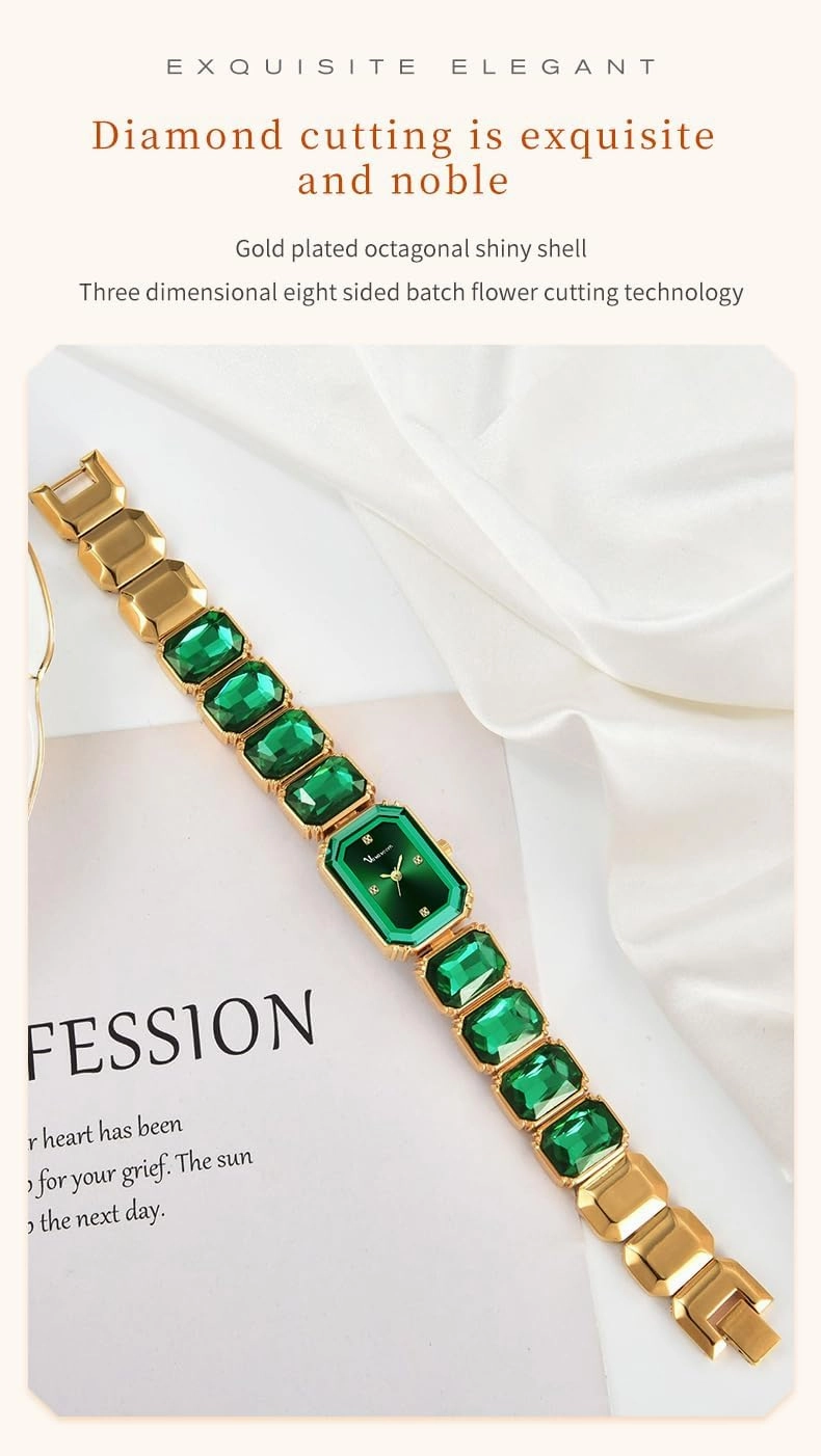 Gosasa Luxury Crystal Bangle Watch for Women Fashion Ladies Bracelet Dress Waterproof Analog Quartz Wristwatch