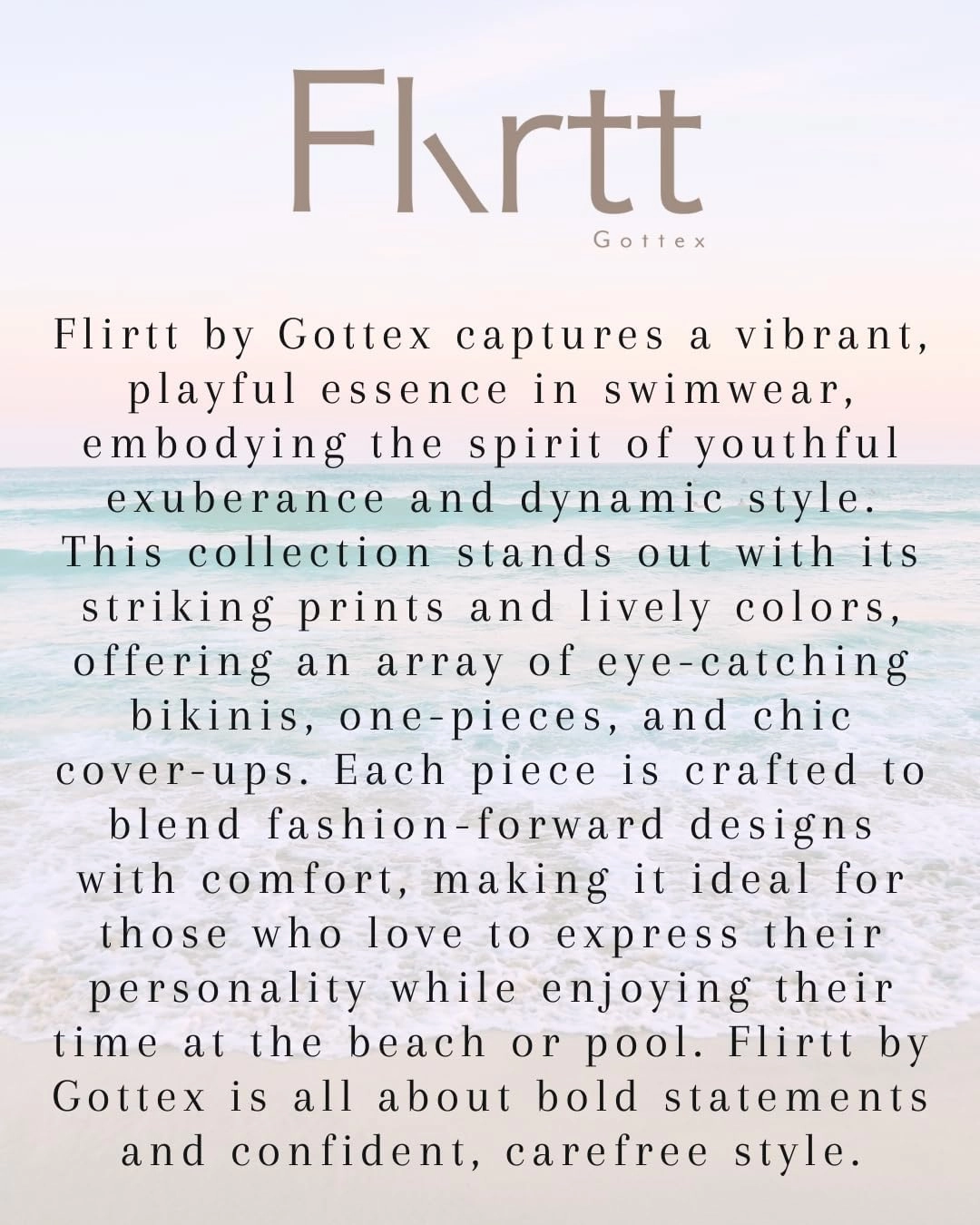Gottex Flirtt Multicolor Brown Women’s Floral V-Neck Bralette Swim Bikini Top with Adjustable Straps Swimwear Essential