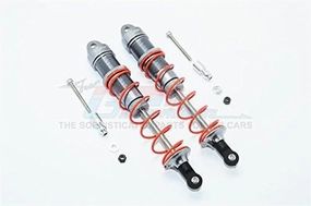 GPM for Arrma 1:8 KRATON / Outcast / Talion / KRATON V5 / Notorious V5 / 1:7 FIRETEAM Upgrade Parts Aluminum Rear Adjustable Dampers 135mm - 1Pr Set Gray Silver