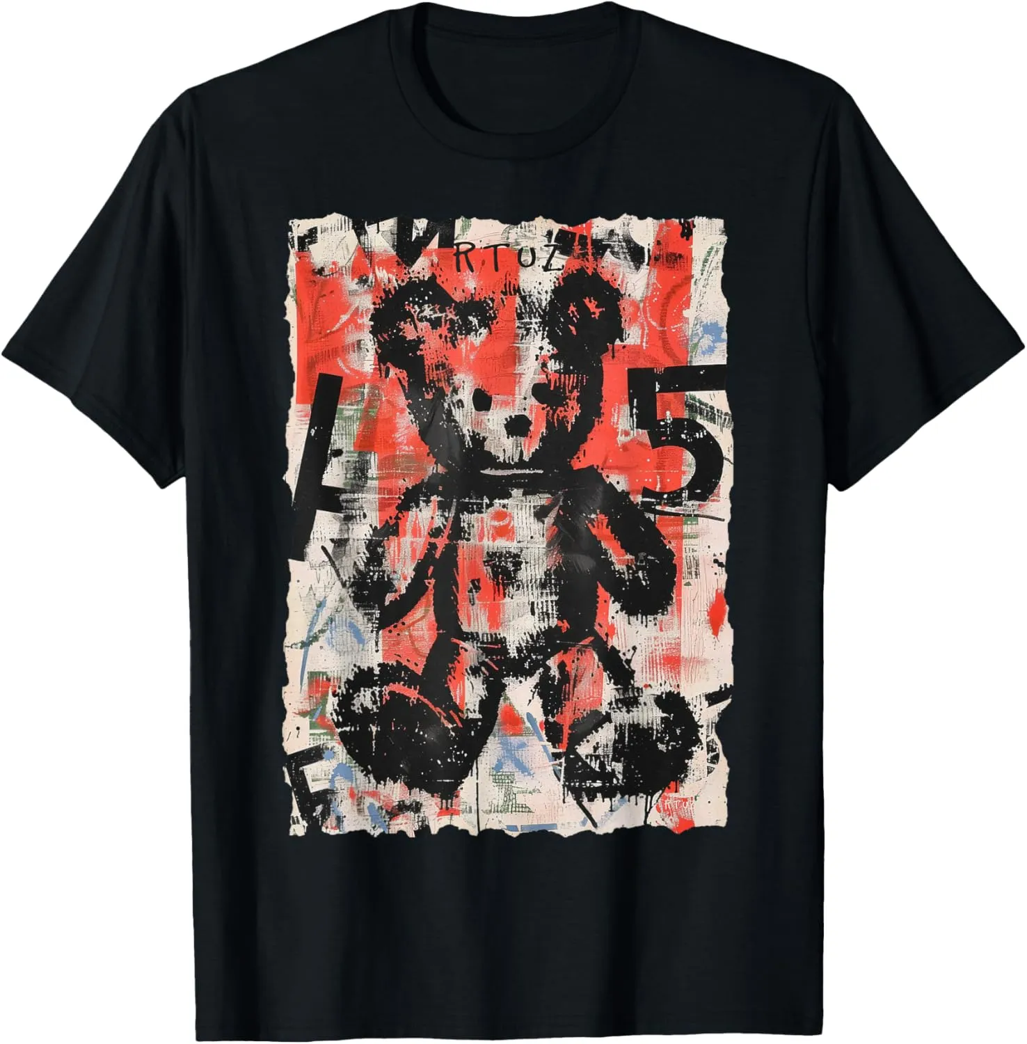 Graffiti Teddy Bear Edgy Vintage Retro Streetwear Teddy T-Shirt