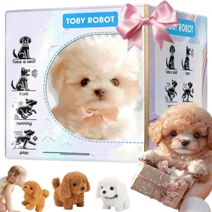 Grishay Goldenpal, Robot Dog - Robot Bionic Puppy,My Realistic Robotic Puppy,Electronic Interactive Stuffed That Looks Real-Walking,Sit Barks Walk Run (A1)