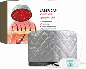 Hair Steamer for Deep Conditioning, Hair Steamer for Natural Hair, Portable Electric Hair Hat Adjustable Temperature, Deep Conditioning Hair Cap for Home and Salon Use