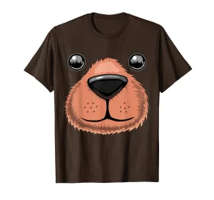 Halloween Bear Face Animal Costume Shirt Teddy Bear Costume