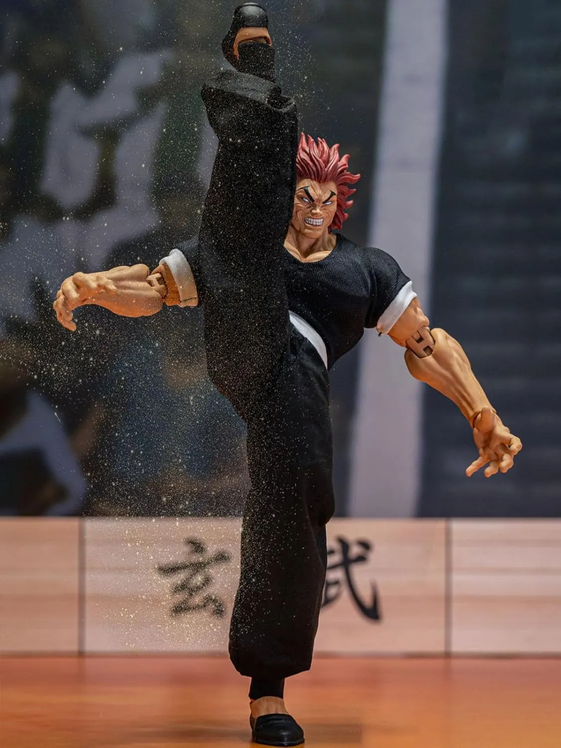 Hanma Yujiro Figures, Hanma Anime Figure Movable Joints with Interchangeable Accessories Real Cloth Action Figurine