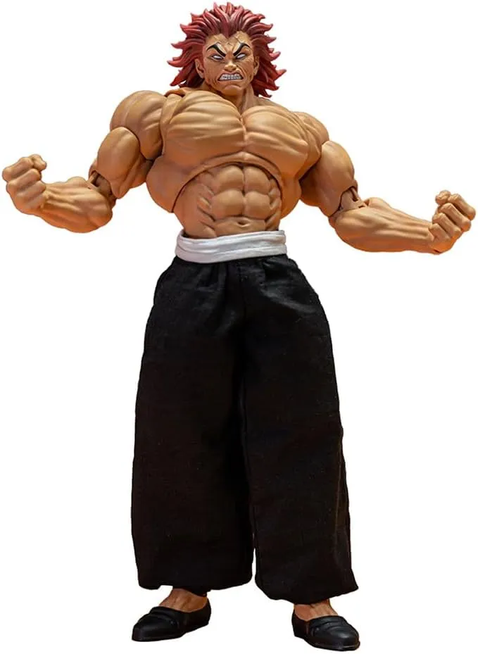 Hanma Yujiro Figures, Hanma Anime Figure Movable Joints with Interchangeable Accessories Real Cloth Action Figurine
