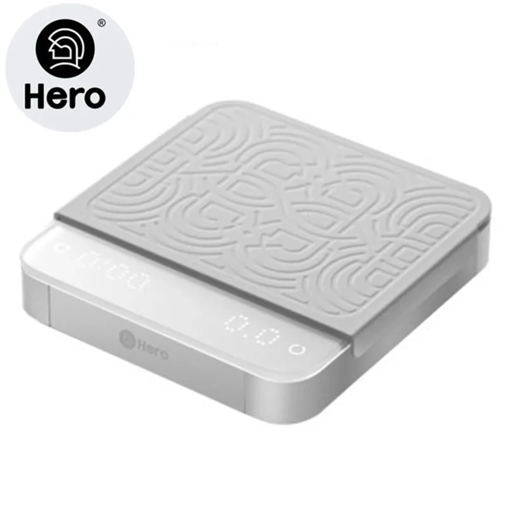 Hero Mirror Smart Coffee Scale with Timer, Kitchen Scale White/Black