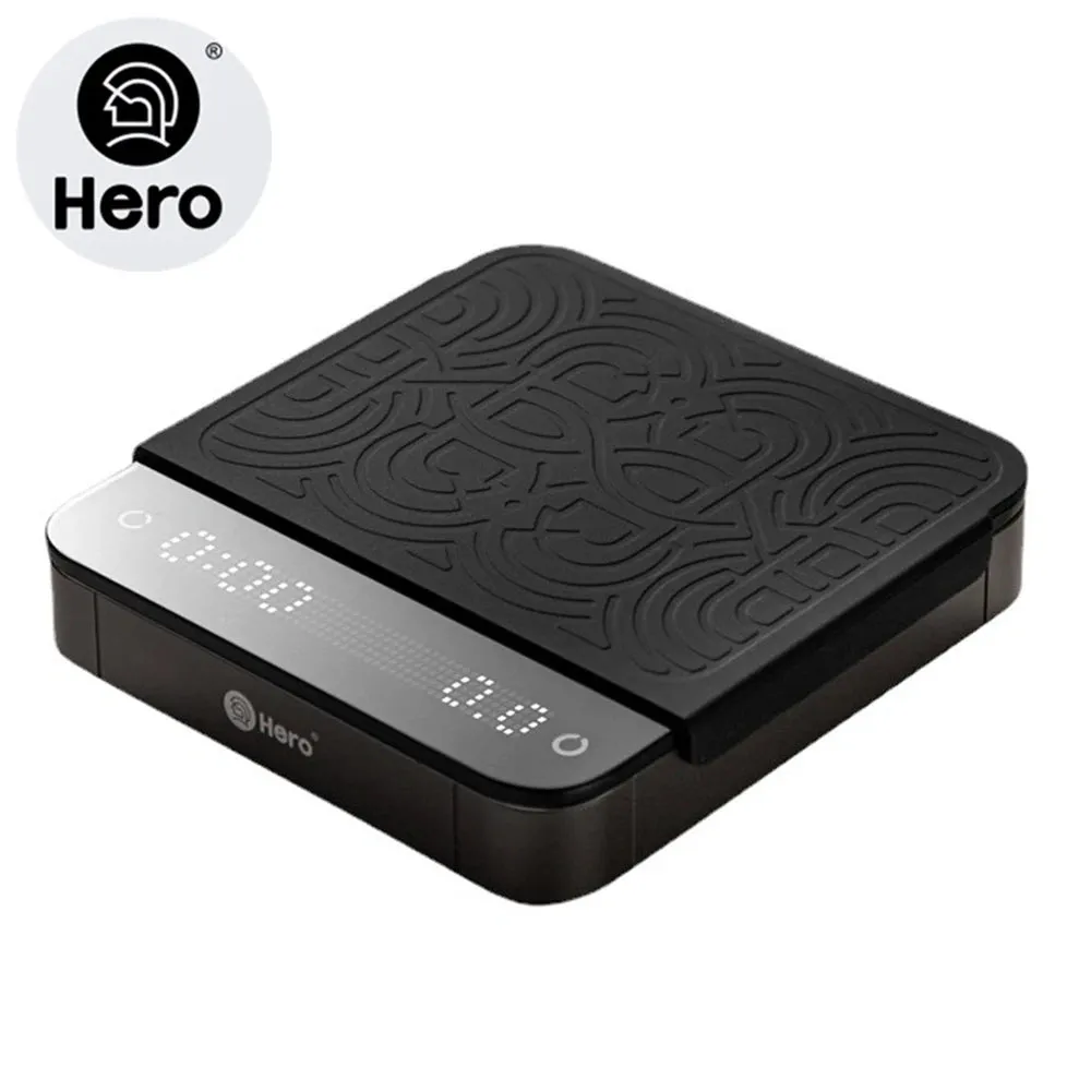 Hero Mirror Smart Coffee Scale with Timer, Kitchen Scale White/Black