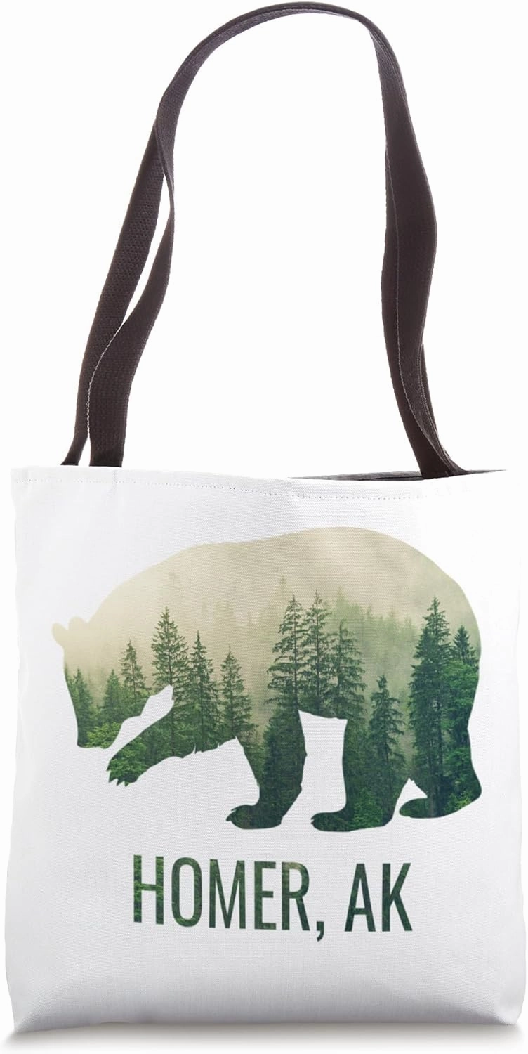 Homer Bear Southeast Alaska Tongass Wildlife Tote Bag