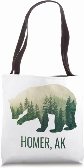 Homer Bear Southeast Alaska Tongass Wildlife Tote Bag