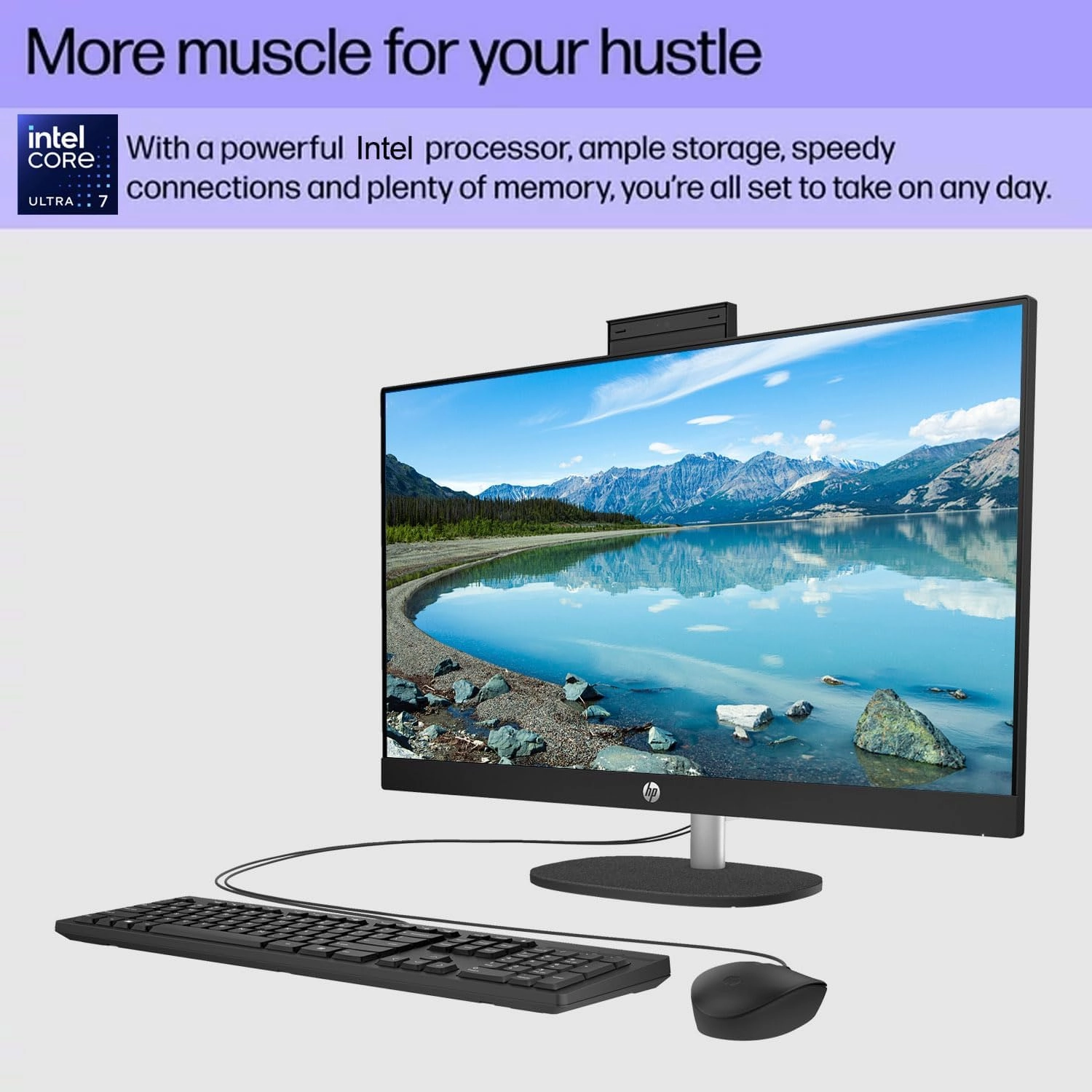 HP 27" FHD Touchscreen Intel Ultra 7 AI Business All-in-One Desktop, 27" FHD Touchscreen, Intel Ultra 7 155U, 16GB DDR5 RAM, 1TB SSD, HDMI, Wi-Fi 6, W11P, with ADATA 512 External SSD Bundle