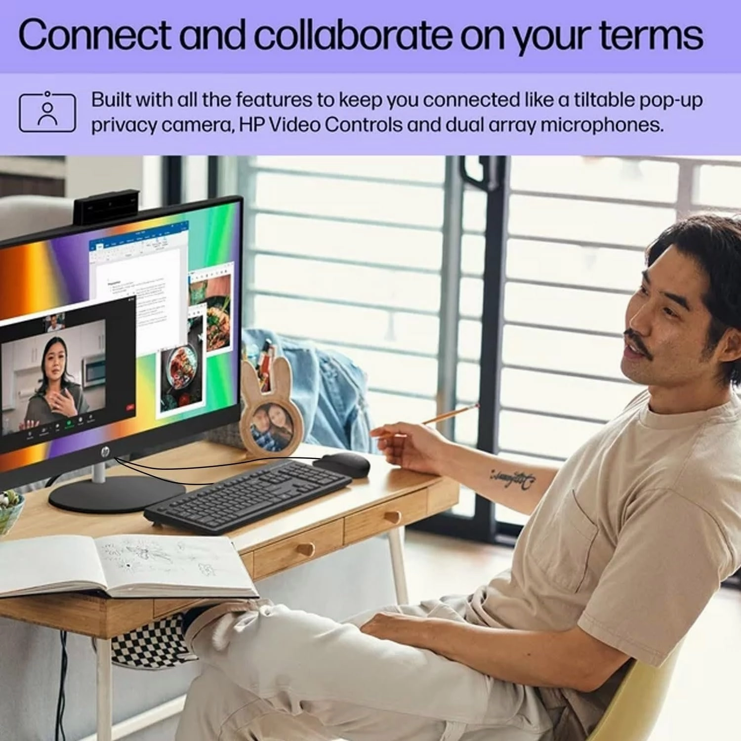 HP 27" FHD Touchscreen Intel Ultra 7 AI Business All-in-One Desktop, 27" FHD Touchscreen, Intel Ultra 7 155U, 16GB DDR5 RAM, 1TB SSD, HDMI, Wi-Fi 6, W11P, with ADATA 512 External SSD Bundle