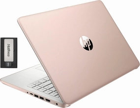 HP Stream 14" HD BrightView Laptop, Intel Celeron N4120, 16GB RAM, 416GB Storage (128GB eMMC   288GB Docking Station Set), Intel UHD Graphics, 720p Camera, Wi-Fi, 1 Year Office 365, Win 11 S, Gold