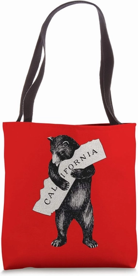 I Love You California Shirt Art-Vintage Cali Grizzly Bear Tote Bag