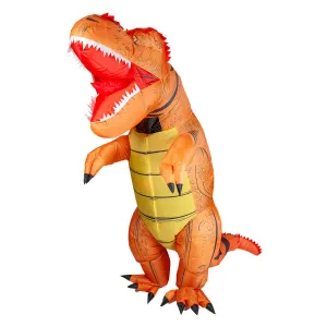 Inflatable Dinosaur - brown/orange
