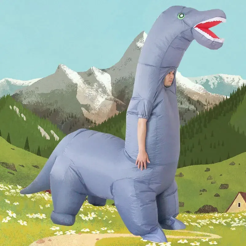 Inflatable Diplodocus Dinosaur Costume for Adults