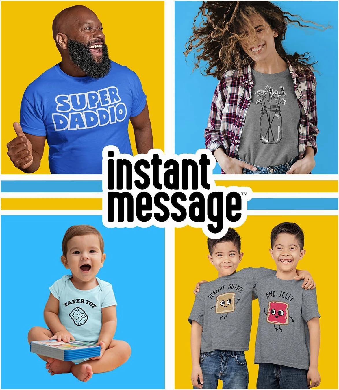 Instant Message - Little Bear Ugly Style - Youth Crew Fleece