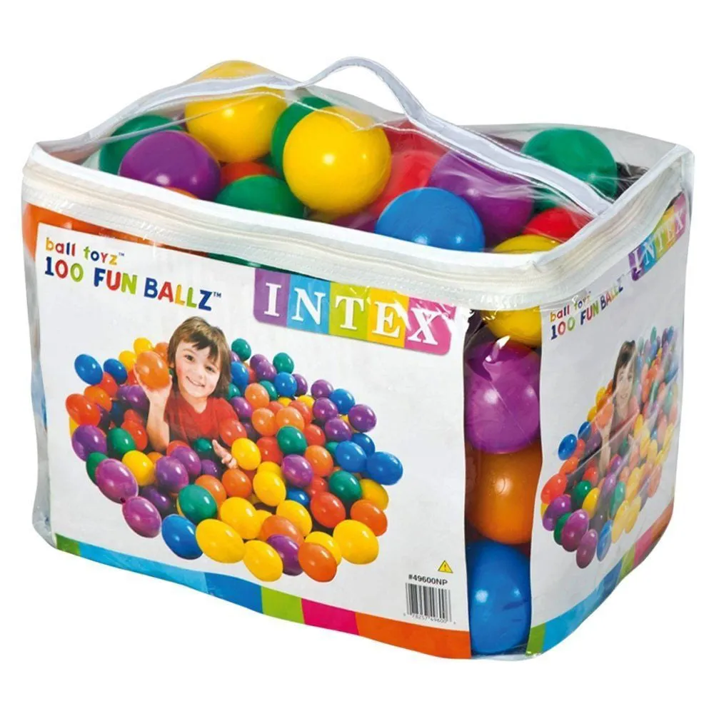Intex Fun Multi-colored Balls (100 Pieces)