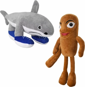 Italian Brainrot 2Pcs Tralalero Tralala and Tung Tung Tung Sahur Toy Gift, Cute Stuffed Figure Doll for Kids and Adults（All Series of 12 pcs ）