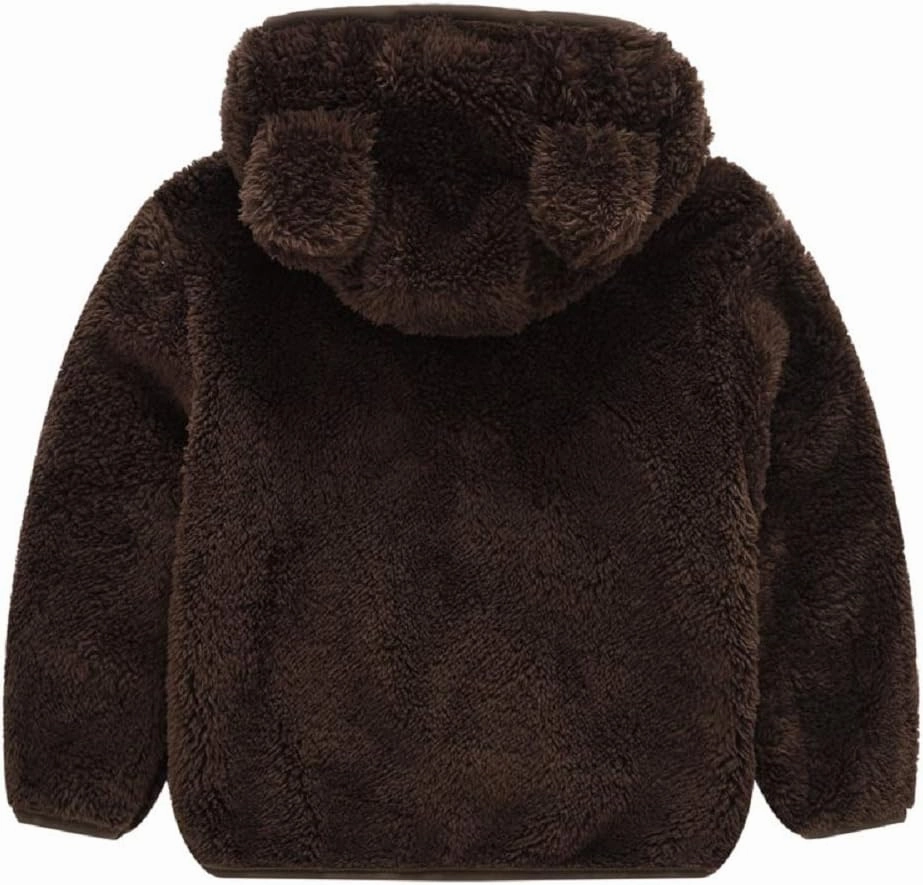 JESKIDS Toddler Girls Boys Fleece Hoody Jacket Zip Up Teddy Coat Warm Winter Outwear
