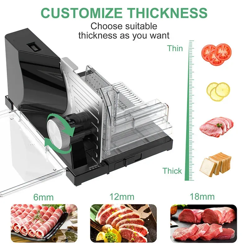 JIQI Foldable Meat & Veg Slicer – Adjustable Thickness