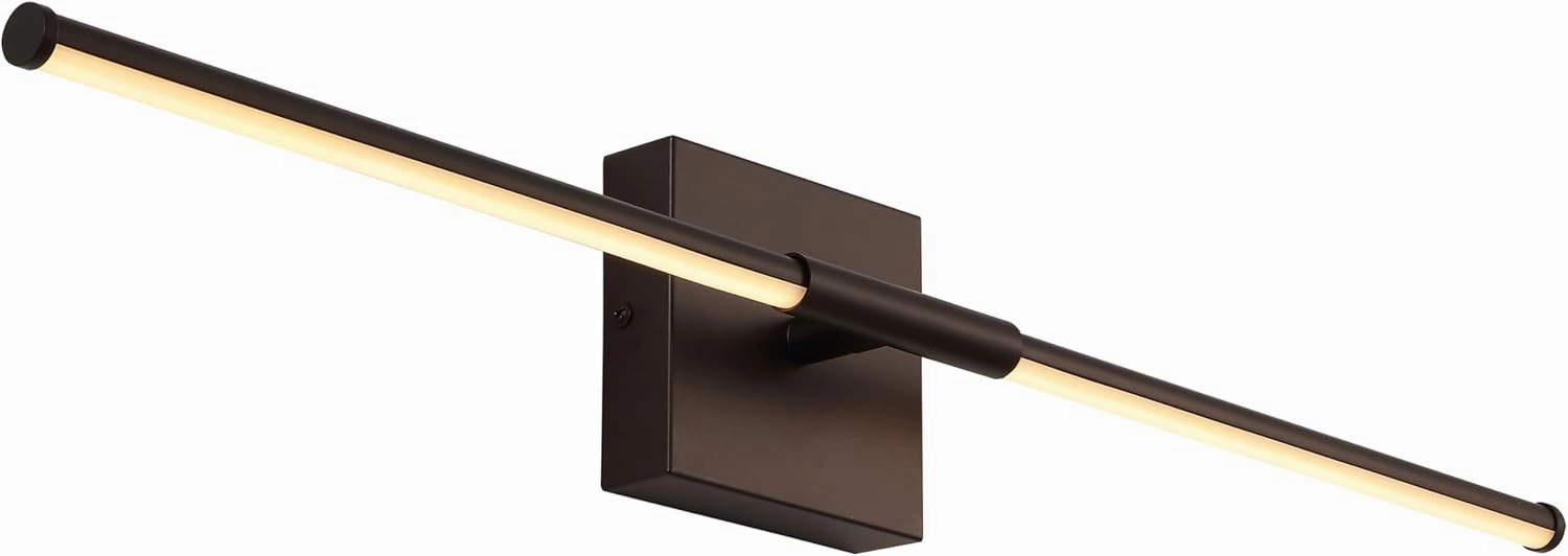 JONATHAN Y JYL7022D Makena 28" Dimmable Integrated LED Modern Metal Wall Sconce Contemporary Minimal 3000K 10W Bulbs Entryway Lobby Kitchen Bathroom Bedroom Living Room Hallway, Oil Rubbed Bronze