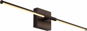 JONATHAN Y JYL7022D Makena 28" Dimmable Integrated LED Modern Metal Wall Sconce Contemporary Minimal 3000K 10W Bulbs Entryway Lobby Kitchen Bathroom Bedroom Living Room Hallway, Oil Rubbed Bronze