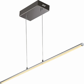 JONATHAN Y JYL7023A Conley 39.5" Dimmable Adjustable Integrated LED Metal Linear Pendant Minimalistic Modern Contemporary Dining Room Living Room Kitchen Foyer Bedroom Hallway, Chrome