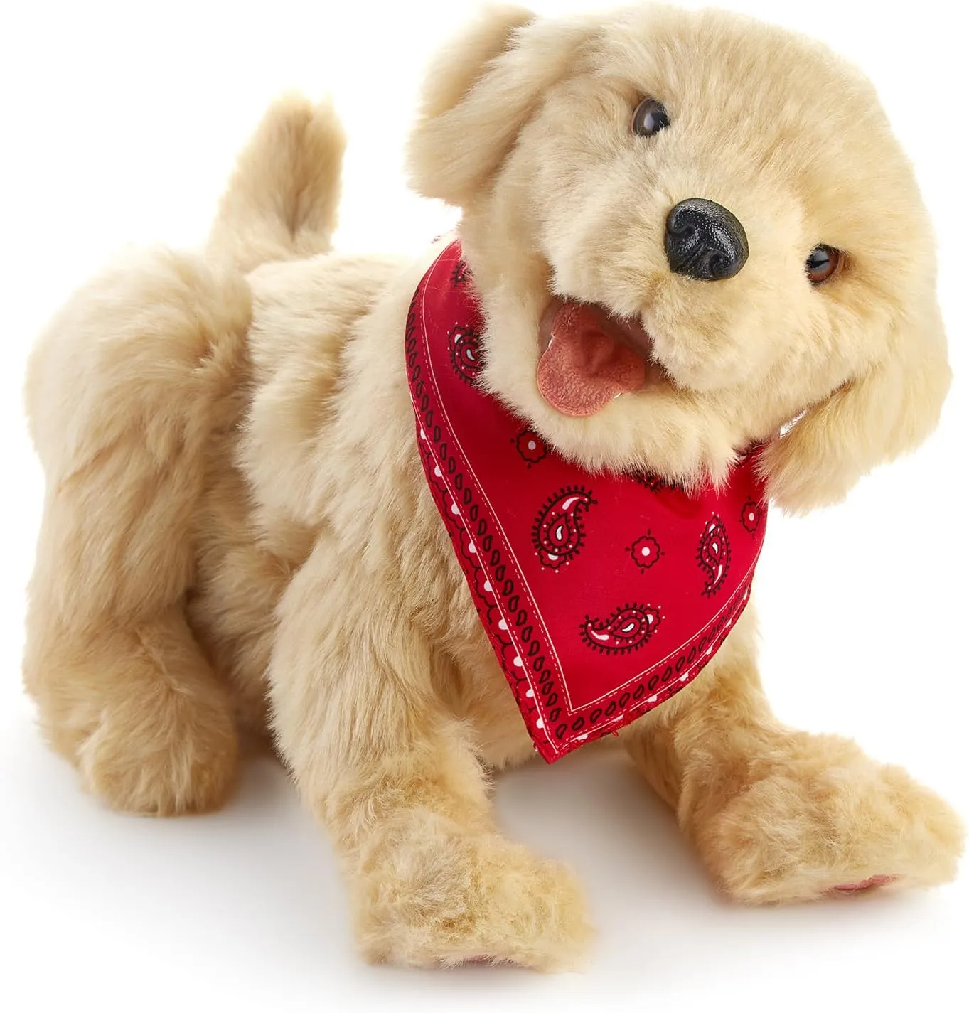 JOY FOR ALL Ageless Innovation Companion Pet for Seniors - Lifelike Animatronic Dog - Realistic Soft-Touch Coat & Heartbeat - Therapy Stuffed Animal - Toy for Alzheimer's & Dementia - Golden Pup