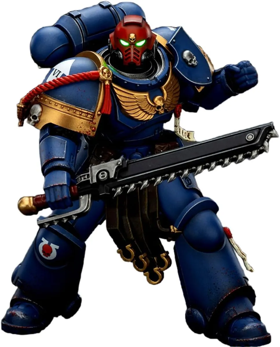 JOYTOY Warhammer 40K 1/18 Action Figures Collectors Edition-Ultramarines Lieutenant Titus-Gadriel-Chairon 3PCS Collectible Model Pre-Order 5.03Inch