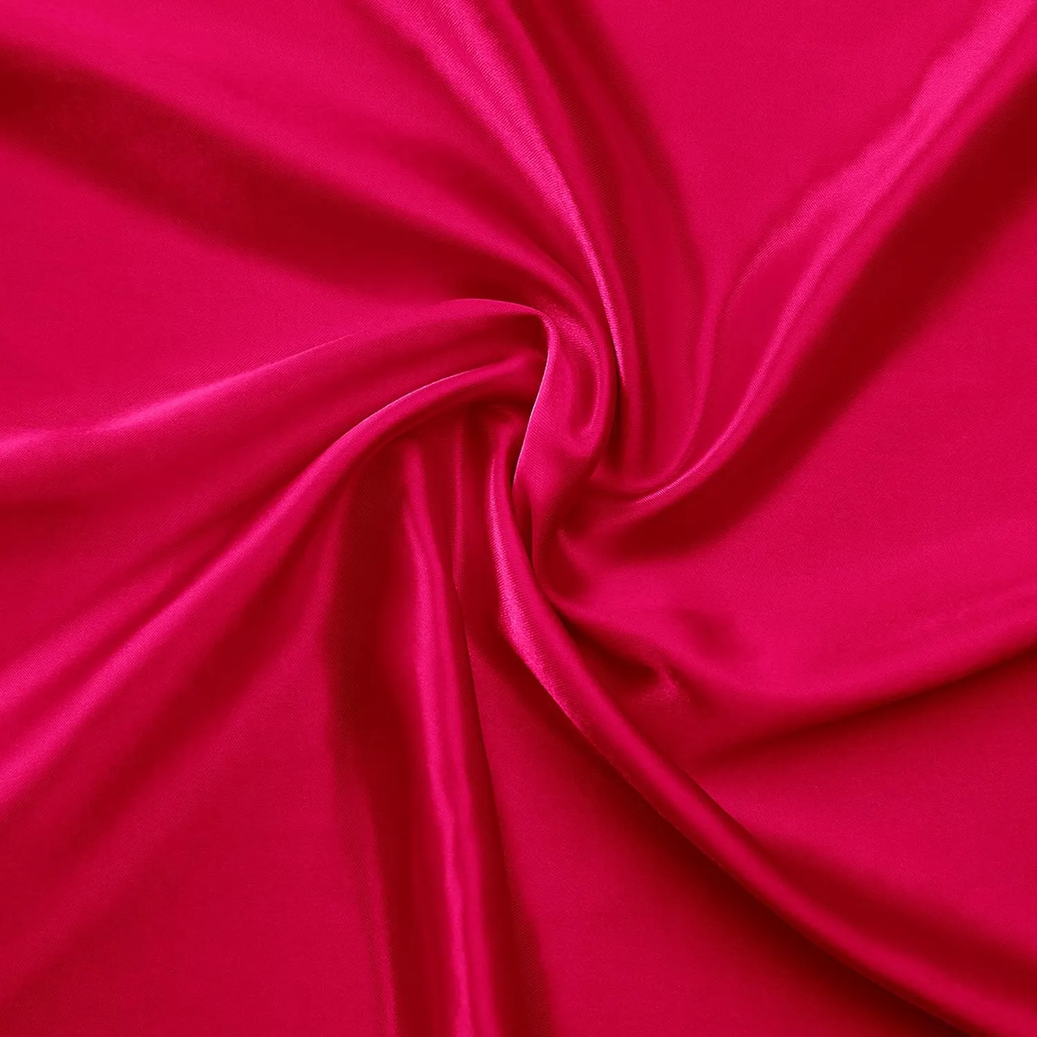 Juicy Couture Queen Size Satin Bed Sheet Set, Deep Pocket Silky Queen Sheet Set with 1 Fitted Sheet, 1 Flat Sheet, and 2 Pillow Case, Wrinkle Resistant and Anti Pilling Bed Sheets - Hot Pink