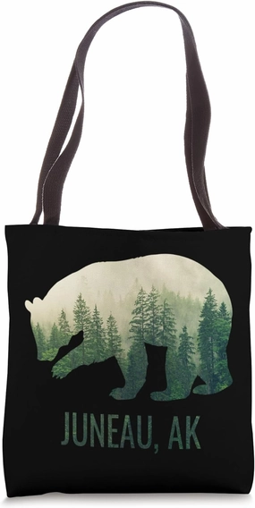Juneau Bear Southeast Alaska Tongass Wildlife Tote Bag