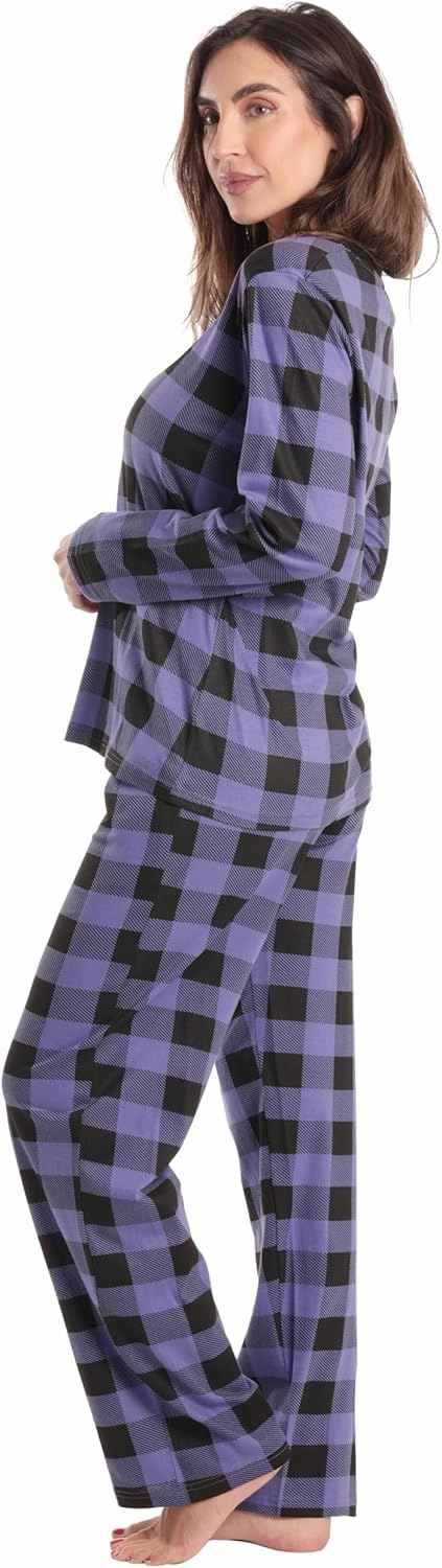 Just Love Pajama Pant Set for Women 100% Cotton Jersey Sleepwear with Pockets
