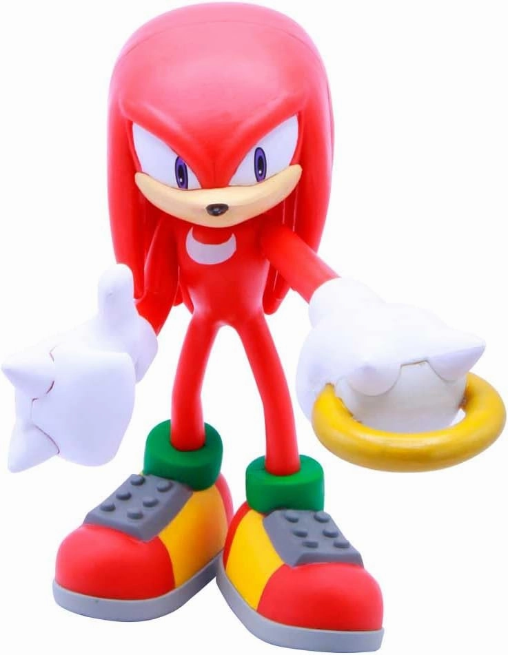 Just Toys LLC — Buildable Sonic The Hedgehog [Knuckles] Figure │ 4″ Collectible Toy, Interchangeable Arms & Accessories, Ages 6  (Knuckles, Sonic, Knuckles, Amy Rose, and Shadow)