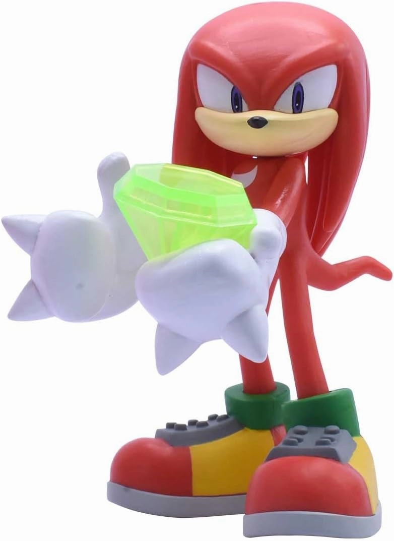 Just Toys LLC — Buildable Sonic The Hedgehog [Knuckles] Figure │ 4″ Collectible Toy, Interchangeable Arms & Accessories, Ages 6  (Knuckles, Sonic, Knuckles, Amy Rose, and Shadow)