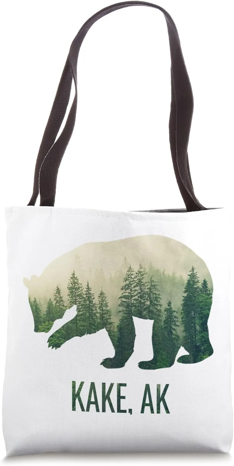 Kake Grizzly Bear Southeast Alaska Forest Wildlife Tote Bag