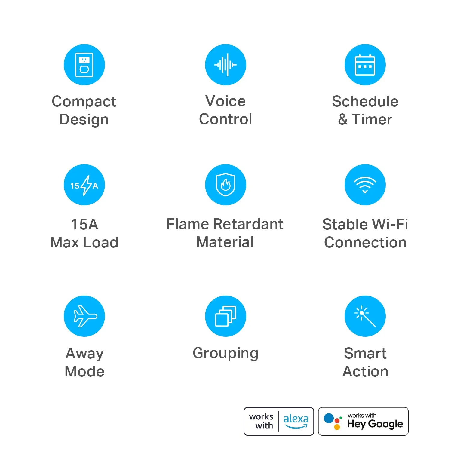 Kasa Smart Plug Ultra Mini 15A, Smart Home Wi-Fi Outlet Works with Alexa, Google Home & IFTTT, No Hub Required, UL Certified, 2.4G WiFi Only, 2 Count (Pack of 1)(EP10P2) , White